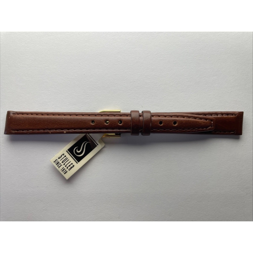 Stuller 12mm Saddle Leather Ladies Brown Watch Band